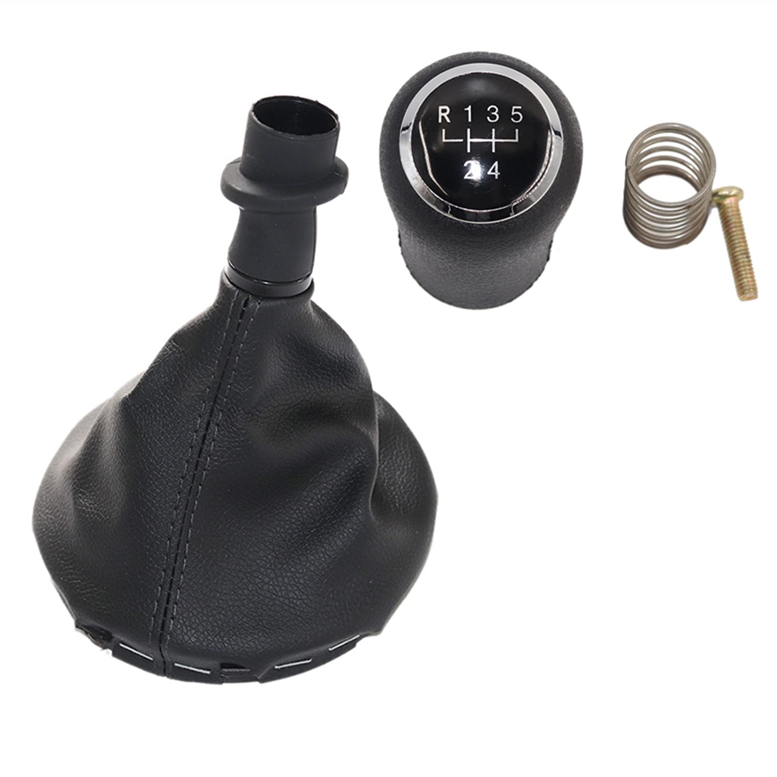 Leder Schaltknauf mit Naht,Naht Schaltknauf Rahmen Auto-Gang-Umschaltknopf 5/6 Geschwindigkeitsgetriebehebel-Stick-Gaiter-Boot-Abdeckung Passend Für VW. Transporter. T5 T5.1 T6 2003 2005-2015(5 Speed Leder Schaltknauf mit Naht,Naht Schaltknauf Rahmen Auto-Gang-Umschaltknopf 5/6 Geschwindigkeitsgetriebehebel-Stick-Gaiter-Boot-Abdeckung Passend Für VW. Transporter. T5 T5.1 T6 2003 2005-2015(5 Speed von Crepundia
