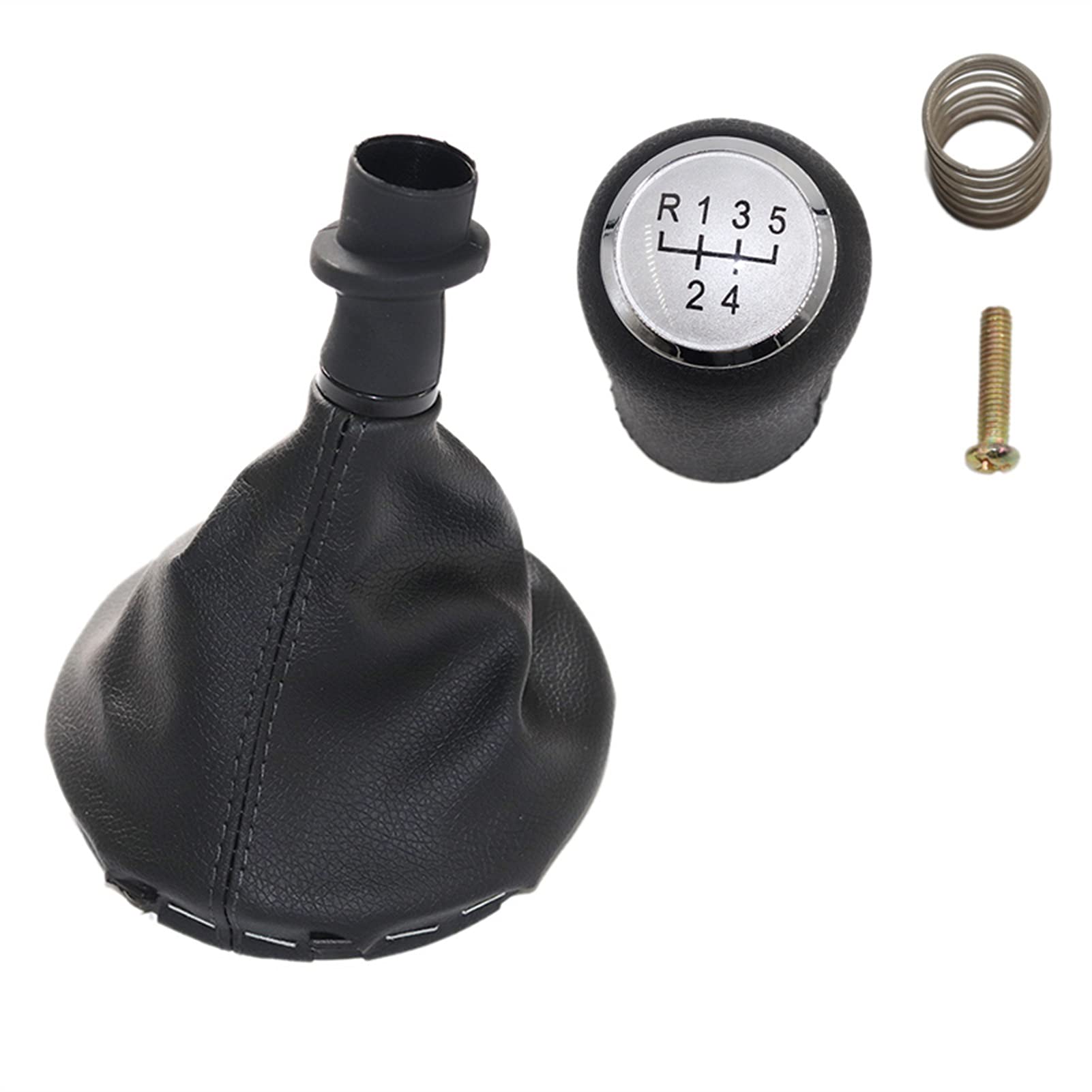 Leder Schaltknauf mit Naht,Naht Schaltknauf Rahmen Auto-Gang-Umschaltknopf 5/6 Geschwindigkeitsgetriebehebel-Stick-Gaiter-Boot-Abdeckung Passend Für VW. Transporter. T5 T5.1 T6 2003 2005-2015(5 Speed Leder Schaltknauf mit Naht,Naht Schaltknauf Rahmen Auto-Gang-Umschaltknopf 5/6 Geschwindigkeitsgetriebehebel-Stick-Gaiter-Boot-Abdeckung Passend Für VW. Transporter. T5 T5.1 T6 2003 2005-2015(5 Speed von Crepundia