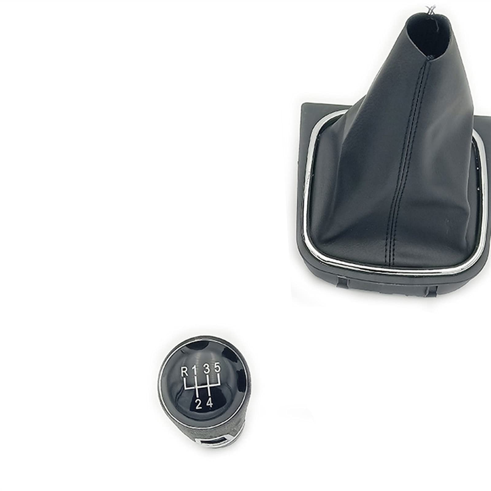 Leder Schaltknauf mit Naht,Naht Schaltknauf Rahmen Auto-Handbuch 5/6 Geschwindigkeitsgetriebe-Umschaltknopf Mit Schwarzer Boot-Cover-Kragen-Passend Für VW. Jetta 5 6. GOLF 6 VI MK5 MK6 2005-2014(5 bla Leder Schaltknauf mit Naht,Naht Schaltknauf Rahmen Auto-Handbuch 5/6 Geschwindigkeitsgetriebe-Umschaltknopf Mit Schwarzer Boot-Cover-Kragen-Passend Für VW. Jetta 5 6. GOLF 6 VI MK5 MK6 2005-2014(5 bla von Crepundia
