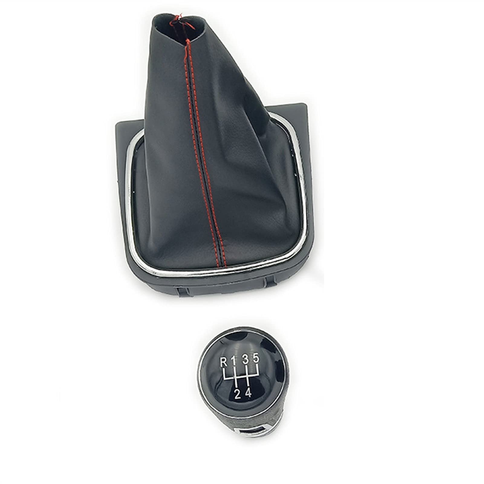 Leder Schaltknauf mit Naht,Naht Schaltknauf Rahmen Auto-Handbuch 5/6 Geschwindigkeitsgetriebe-Umschaltknopf Mit Schwarzer Boot-Cover-Kragen-Passend Für VW. Jetta 5 6. GOLF 6 VI MK5 MK6 2005-2014(5 red Leder Schaltknauf mit Naht,Naht Schaltknauf Rahmen Auto-Handbuch 5/6 Geschwindigkeitsgetriebe-Umschaltknopf Mit Schwarzer Boot-Cover-Kragen-Passend Für VW. Jetta 5 6. GOLF 6 VI MK5 MK6 2005-2014(5 red von Crepundia