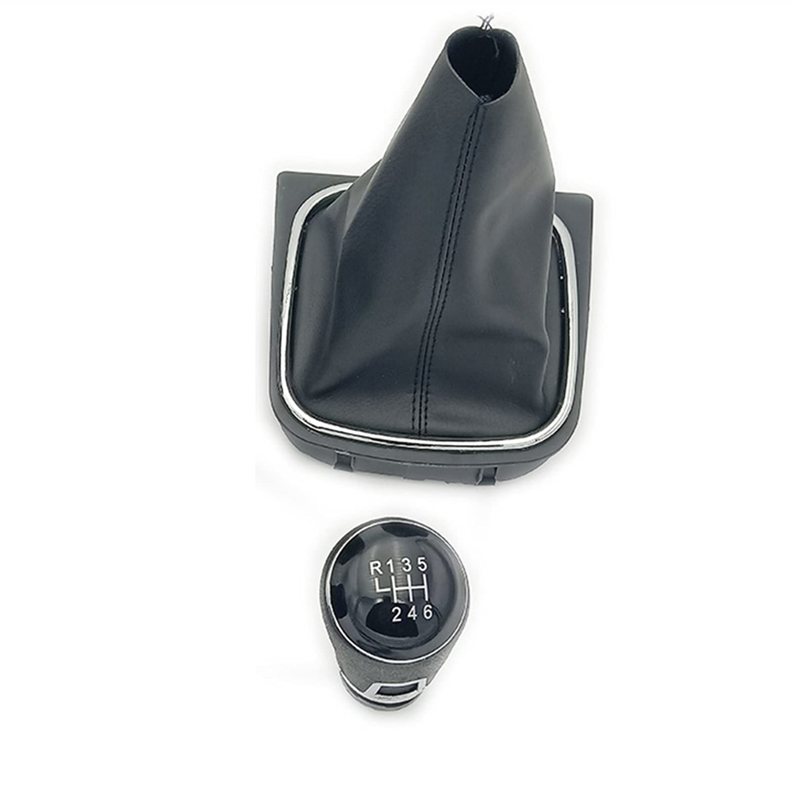 Leder Schaltknauf mit Naht,Naht Schaltknauf Rahmen Auto-Handbuch 5/6 Geschwindigkeitsgetriebe-Umschaltknopf Mit Schwarzer Boot-Cover-Kragen-Passend Für VW. Jetta 5 6. GOLF 6 VI MK5 MK6 2005-2014(6 bla Leder Schaltknauf mit Naht,Naht Schaltknauf Rahmen Auto-Handbuch 5/6 Geschwindigkeitsgetriebe-Umschaltknopf Mit Schwarzer Boot-Cover-Kragen-Passend Für VW. Jetta 5 6. GOLF 6 VI MK5 MK6 2005-2014(6 bla von Crepundia