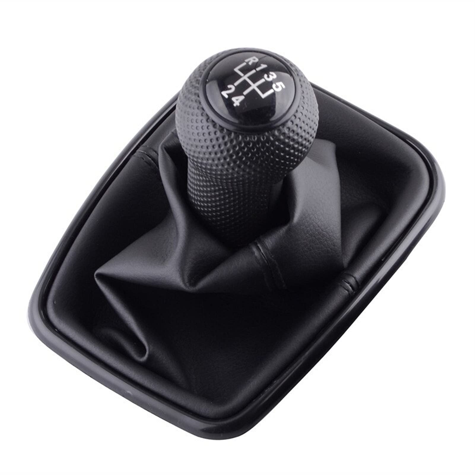 Leder Schaltknauf mit Naht,Naht Schaltknauf Rahmen Autoanleitung 5/6 Speed Shift-Knopf-Shifter-Boot-Abdeckung PU. Gebrauch Für Passend Für Volkswagen VW. Golf 4 2003-2008 Autozubehör(5 Speed-Black) Leder Schaltknauf mit Naht,Naht Schaltknauf Rahmen Autoanleitung 5/6 Speed Shift-Knopf-Shifter-Boot-Abdeckung PU. Gebrauch Für Passend Für Volkswagen VW. Golf 4 2003-2008 Autozubehör(5 Speed-Black) von Crepundia