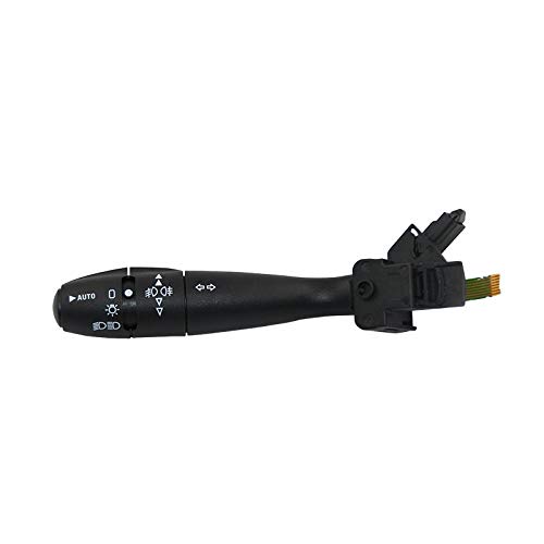 Lenkstockschalter Blinkerschalter, 96477533XT 96608841XT Auto Blinker Schalter Lenksäule Hupe Auto for Den Einsatz Mit 1007 206 207 307 406 407 807(Auto) von Crepundia