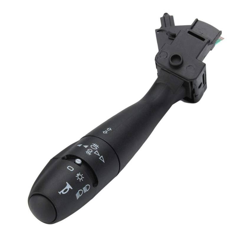 Lenkstockschalter Blinkerschalter, Kombination Auto Blinker Anzeige Transfer Schalter Lenksäule Hupe Auto 96477533XT for Den Einsatz Mit 206 207 307 406 407 807(Horn Fog) von Crepundia
