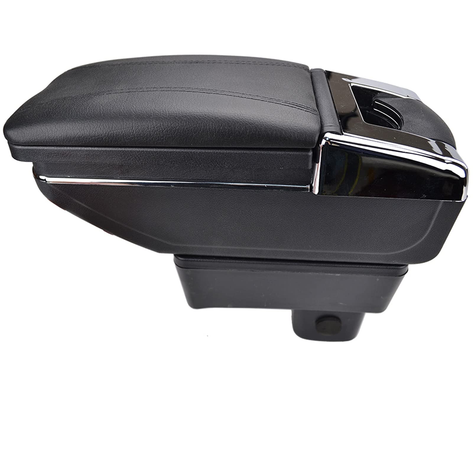 Mittelkonsole Armlehne Staufach, Center Center Console Storage Box Fit Verwenden Passend für Suzuki Swift 2005-2020 Armlehne Arm Rest Drehbare(Black thread) von Crepundia