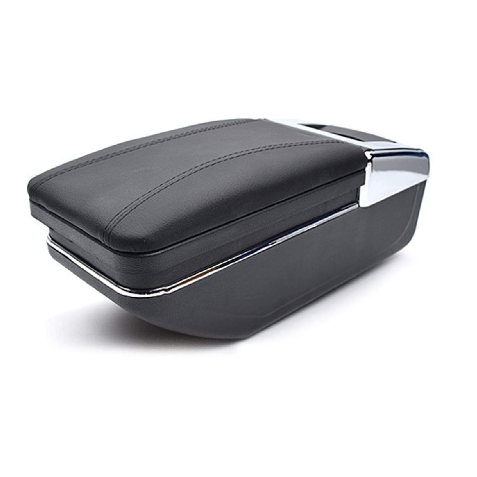 Mittelkonsole Armlehne Staufach, Passend Passend für Citroen Peugeot Auto-Armlehne ABS-Armlehne Auto-Styling Armlehnenbox Mittelkonsole USB-Zubehör(Black thread) von Crepundia