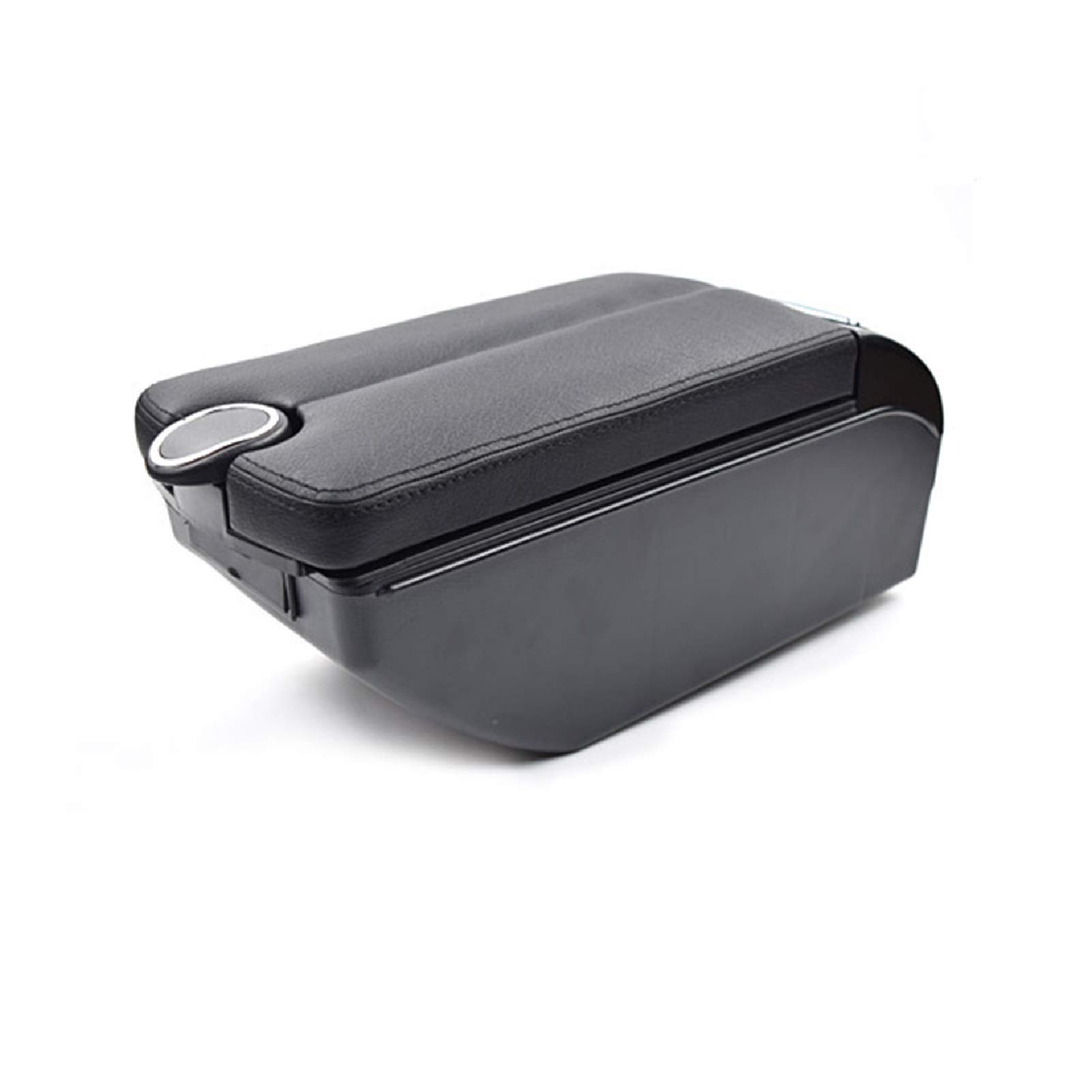 Mittelkonsole Armlehne Staufach, Passend Passend für Citroen Peugeot Auto-Armlehne ABS-Armlehne Auto-Styling Armlehnenbox Mittelkonsole USB-Zubehör(F Black thread) von Crepundia