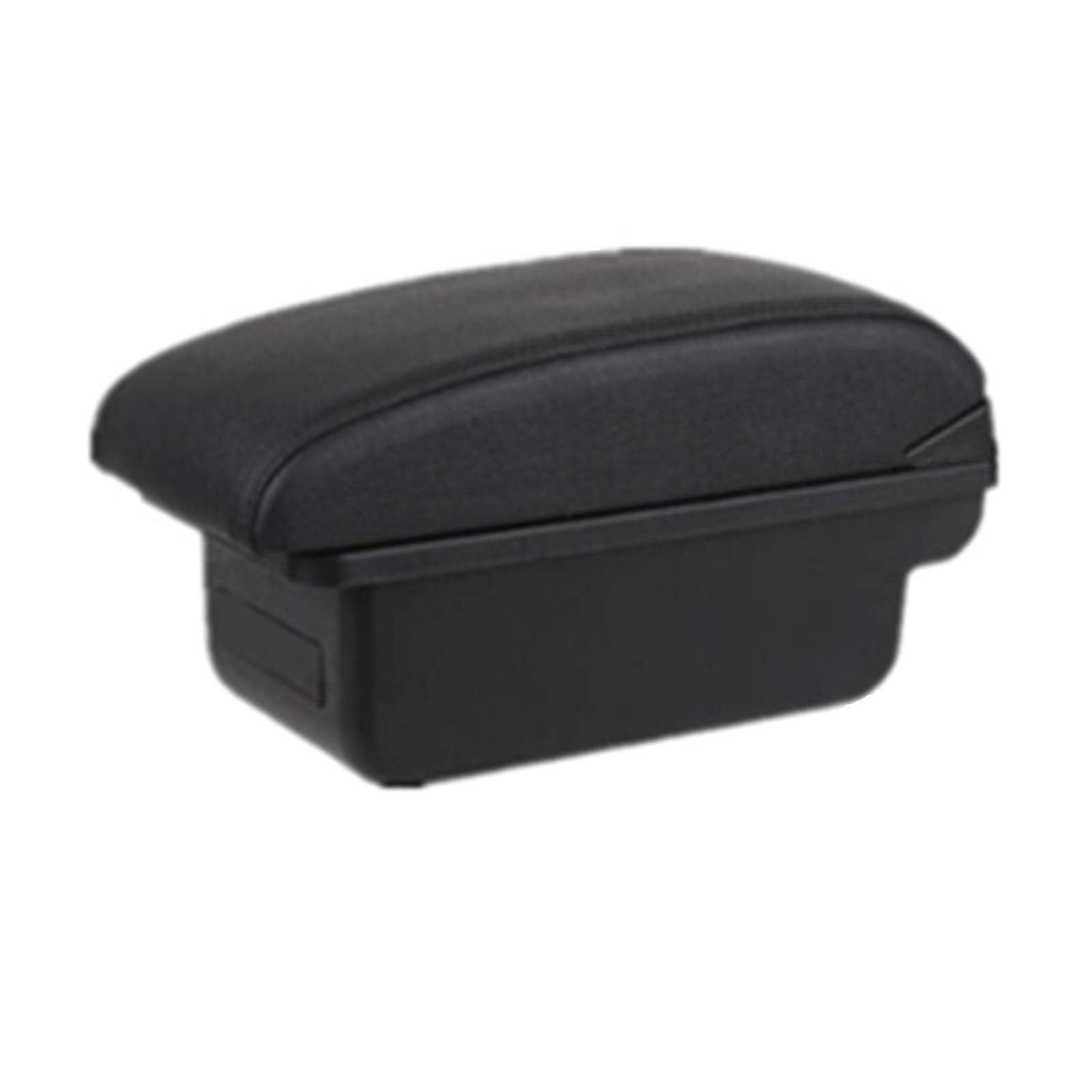 Mittelkonsole Armlehne Staufach, Passend Passend für Peugeot 107 Armlehne Innenteile Spezielle Nachrüstteile Auto Armlehne Center Storage Box mit USB(A1 style black line) von Crepundia
