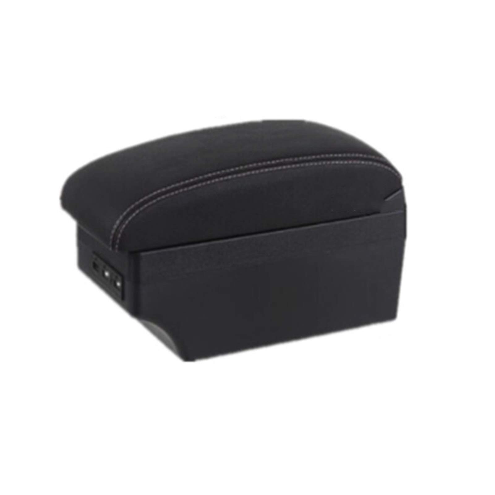Mittelkonsole Armlehne Staufach, Passend Passend für Peugeot 107 Armlehne Innenteile Spezielle Nachrüstteile Auto Armlehne Center Storage Box mit USB(C1 style white line) von Crepundia