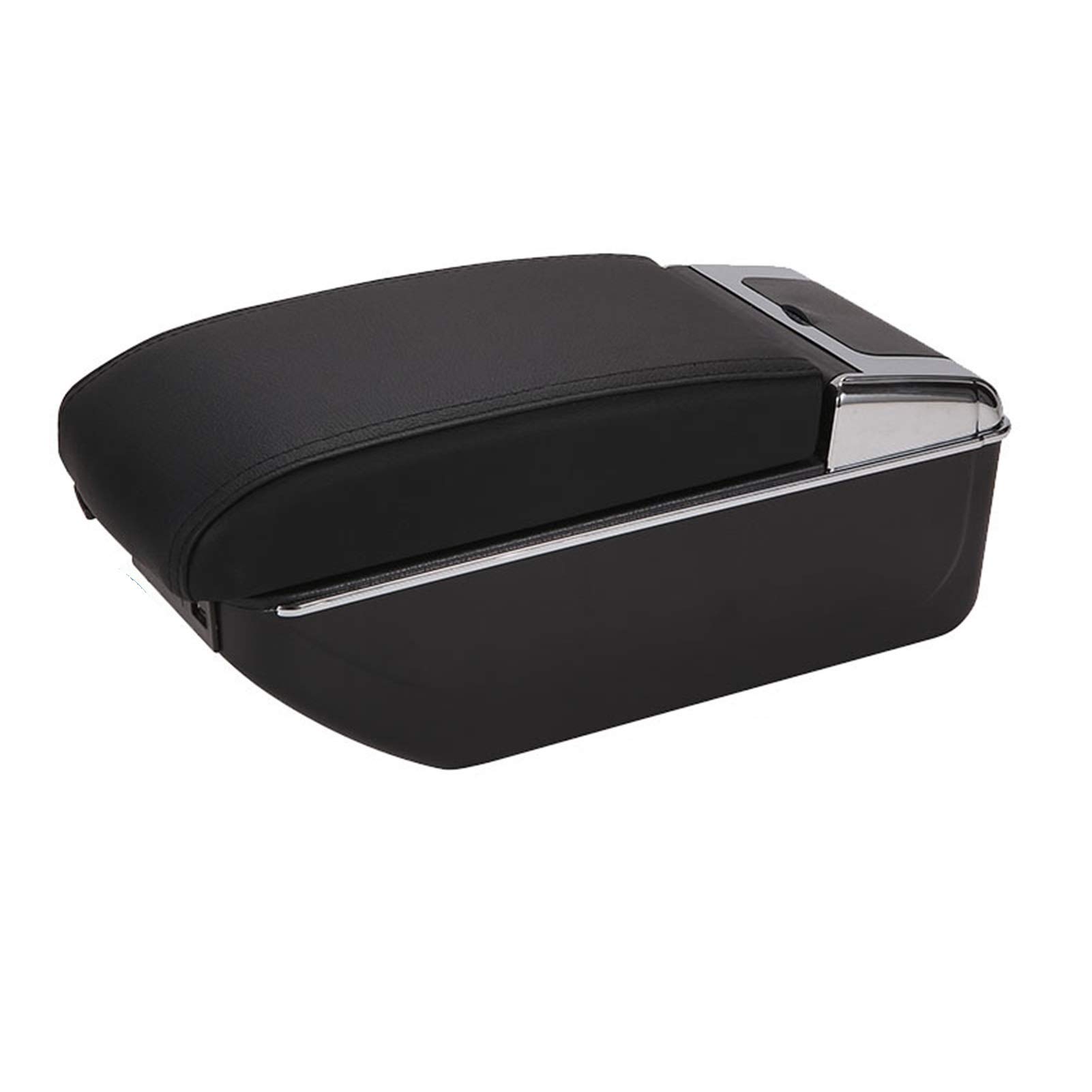 Mittelkonsole Armlehne Staufach, Passend Passend für Peugeot Partner Tepee, Armlehnen-Aufbewahrungsbox, Autozubehör, Ladefunktion.(B2 Black black 7USB) von Crepundia