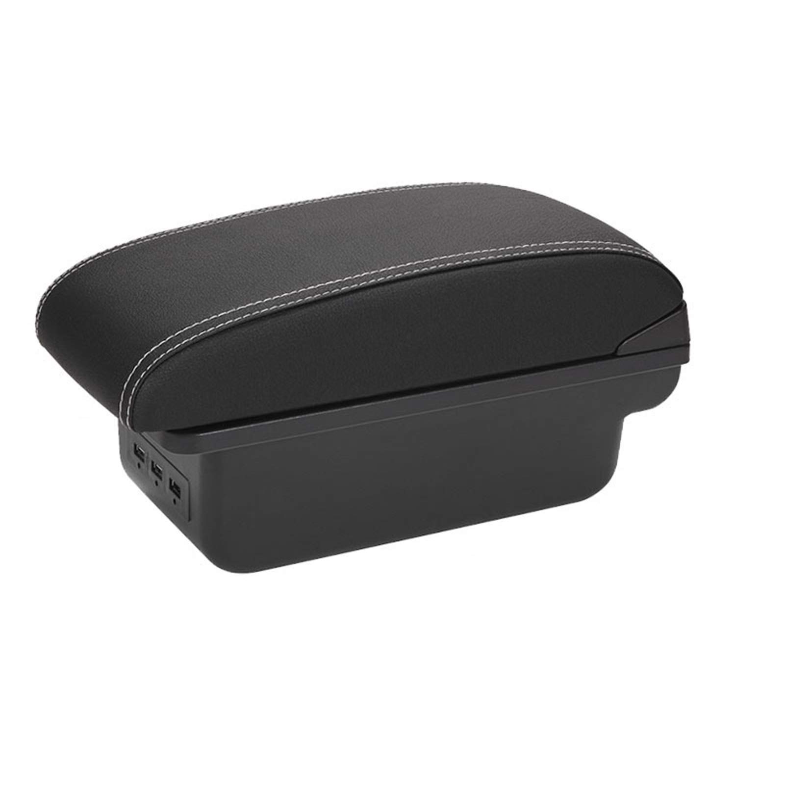 Mittelkonsole Armlehne Staufach, Passend Passend für Renault Clio 4 Captur Armlehne. Passend für Renault Captur Armlehnenbox Zubehör Aufbewahrungsbox Getränkehalter Aschenbecher USB(B3 Black white 3US Mittelkonsole Armlehne Staufach, Passend Passend für Renault Clio 4 Captur Armlehne. Passend für Renault Captur Armlehnenbox Zubehör Aufbewahrungsbox Getränkehalter Aschenbecher USB(B3 Black white 3US von Crepundia