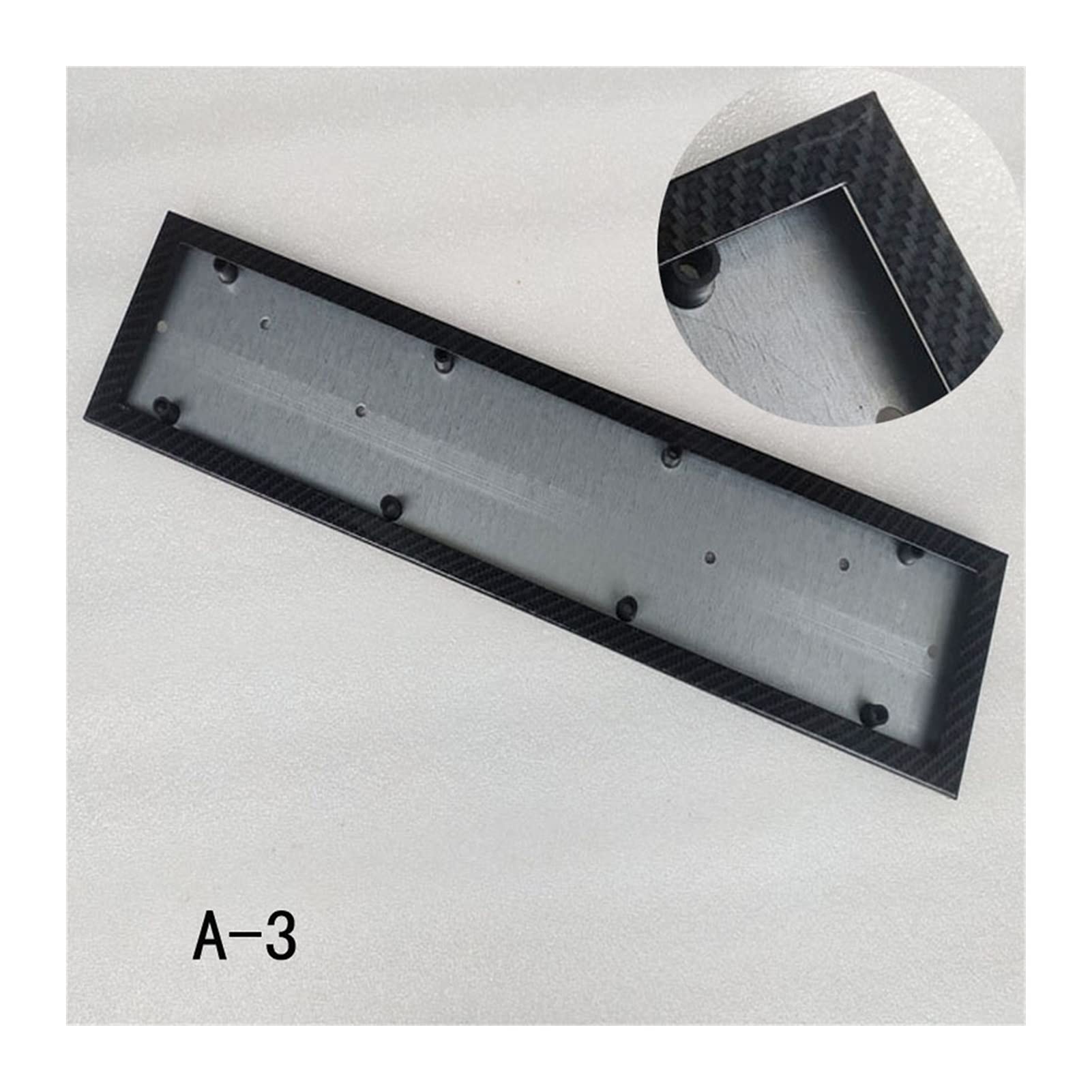 Universal Kennzeichenhalter Auto, 1 stücke Auto-Kennzeichen-Rahmen Metallrahmen Auto-Kennzeichen-Bild-Nummer-Plattenhalter Fit-Fahrzeuge Standard-Auto-Styling(A 3) von Crepundia