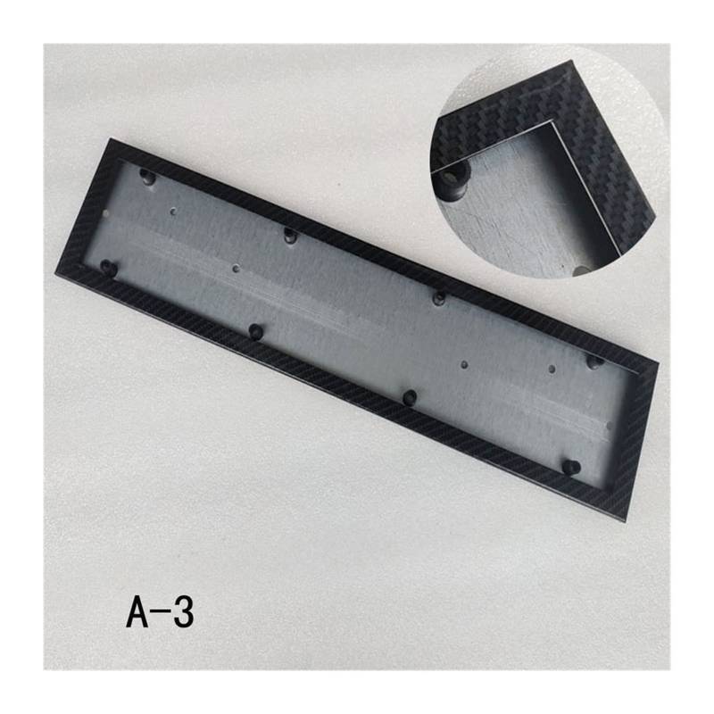 Universal Kennzeichenhalter Auto, 1 stücke Auto-Kennzeichen-Rahmen Metallrahmen Auto-Kennzeichen-Bild-Nummer-Plattenhalter Fit-Fahrzeuge Standard-Auto-Styling(A 3) von Crepundia