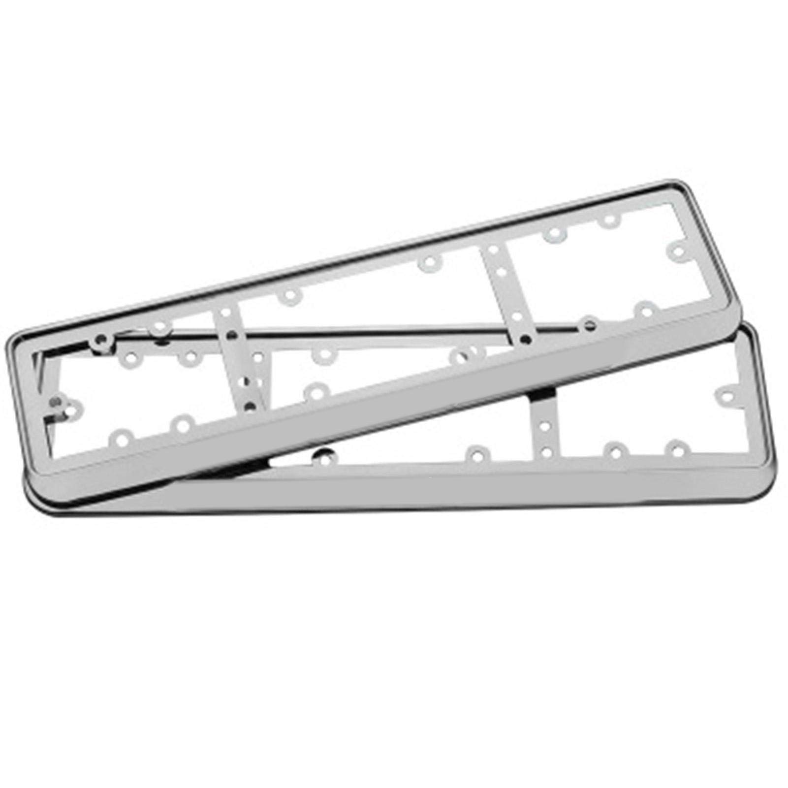 Universal Kennzeichenhalter Auto, 2 stücke Eisen Edelstahl Fahrzeug Dekor Universal Kennzeichen Rahmen Deckinhaber Universal Kennzeichenhalter Auto, 2 stücke Eisen Edelstahl Fahrzeug Dekor Universal Kennzeichen Rahmen Deckinhaber von Crepundia