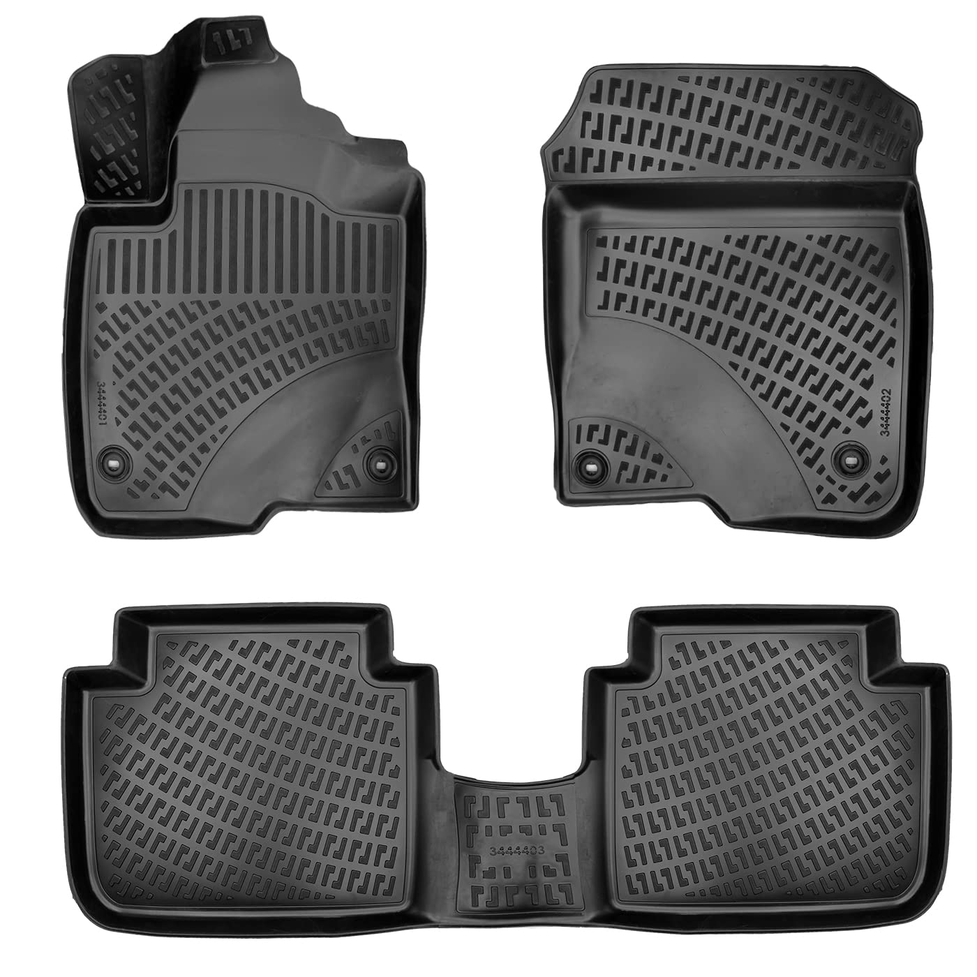 Croc Liner Fußmatten Vorne und Hinten Allwetter Custom Fit Bodenbelag Kompatibel mit Honda HRV / 2023-2024 Croc Liner Fußmatten Vorne und Hinten Allwetter Custom Fit Bodenbelag Kompatibel mit Honda HRV / 2023-2024 von Croc Liner