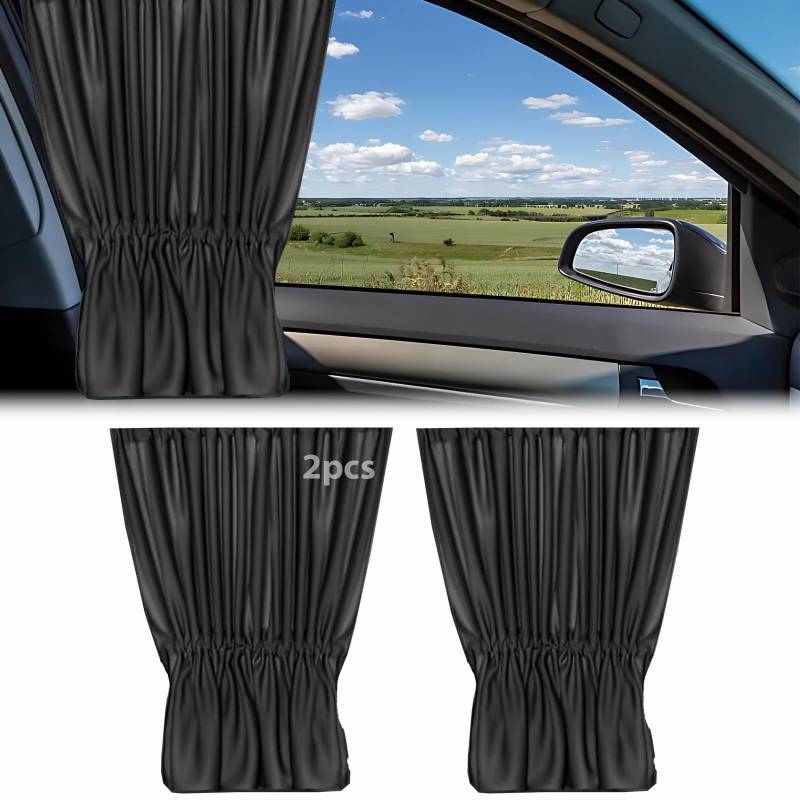 2 Stück Sonnenschutz Auto Baby, Auto Seitenfenster Schatten,Hitzeschutz,Auto Sonnenschutz für Kinder,Universal Sonnenblende Auto Kinder,einfach aufzustecken und schützt Kinder, Haustiere und Mitfahrer von Crrynuo