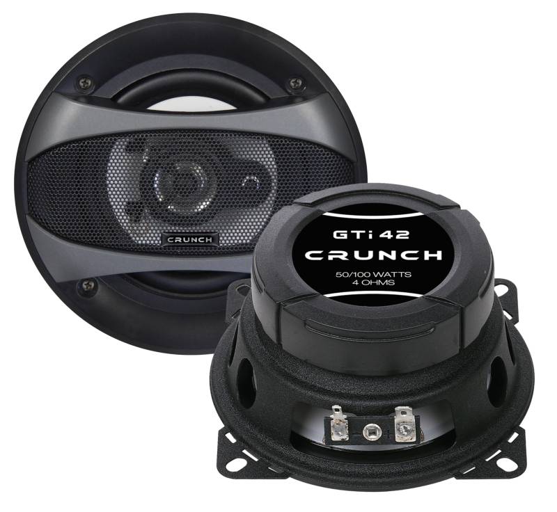 Crunch GTI 42-2 Wege Koax-Lautsprecher 10 cm aus der GTI Performance Lautsprecher Serie | 1 Paar CAR-Audio-Unlimited von Crunch