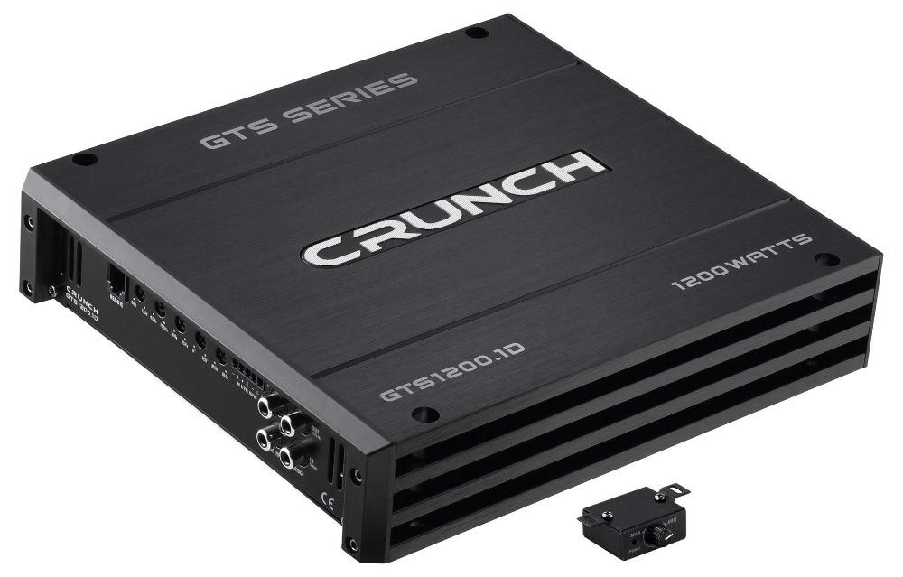 Crunch GTS1200.1D 1-Kanal Digital Endstufe 1200W Lautstärke-/Bass-/Höhen-Regelung Passend für (Au von Crunch
