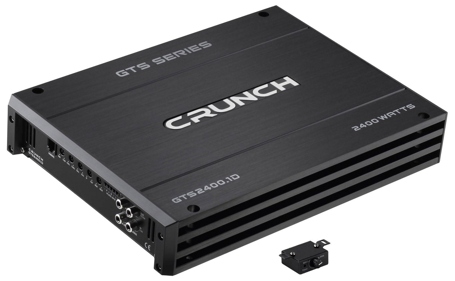 Crunch GTS2400.1D 1-Kanal Digital Endstufe 2400W Lautstärke-/Bass-/Höhen-Regelung Passend für (Au von Crunch