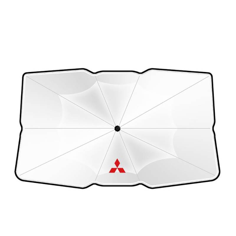 Auto Frontscheibe Faltbar Sonnenschutz Umbrella, für Mitsubishi Colt Lancer Grandis Carisma ASX Eclipse Cross Windshield UV-Schutz Wärmeisolierend 360° biegsamer Drehbar von Csikoi