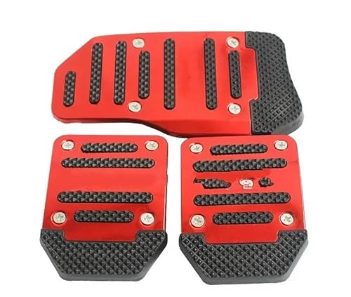 Auto-Pedale-Abdeckung 3 * /Set Universal-Autopedalabdeckung Aluminium Automatikgetriebe Bremskraftstoff Gas Fußpolster Set Kit Pedale Rutschfeste Werkzeuge Bremse Kupplungen Gaspedal Fußstütze(Red Set Auto-Pedale-Abdeckung 3 * /Set Universal-Autopedalabdeckung Aluminium Automatikgetriebe Bremskraftstoff Gas Fußpolster Set Kit Pedale Rutschfeste Werkzeuge Bremse Kupplungen Gaspedal Fußstütze(Red Set von Cstearqp
