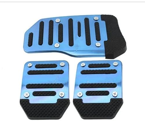 Auto-Pedale-Abdeckung 3 * Universal Racing Manual Rutschfeste Fußpedal-Pad-Abdeckung Aus Aluminium Für Automatische Getriebebremsbeschleuniger Im Autoinnenraum Bremse Kupplungen Gaspedal Fußstütze(Blu Auto-Pedale-Abdeckung 3 * Universal Racing Manual Rutschfeste Fußpedal-Pad-Abdeckung Aus Aluminium Für Automatische Getriebebremsbeschleuniger Im Autoinnenraum Bremse Kupplungen Gaspedal Fußstütze(Blu von Cstearqp