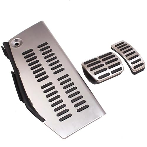 Auto-Pedale-Abdeckung FÜR Polo FÜR VW FÜR Golf 4 FÜR Bora FÜR Käfer FÜR RSi FÜR GTI FÜR R32 FÜR A3 Autopedal Edelstahl-Pad Fußstütze Bremse Kupplungen Gaspedal Fußstütze(at 3*) von Cstearqp