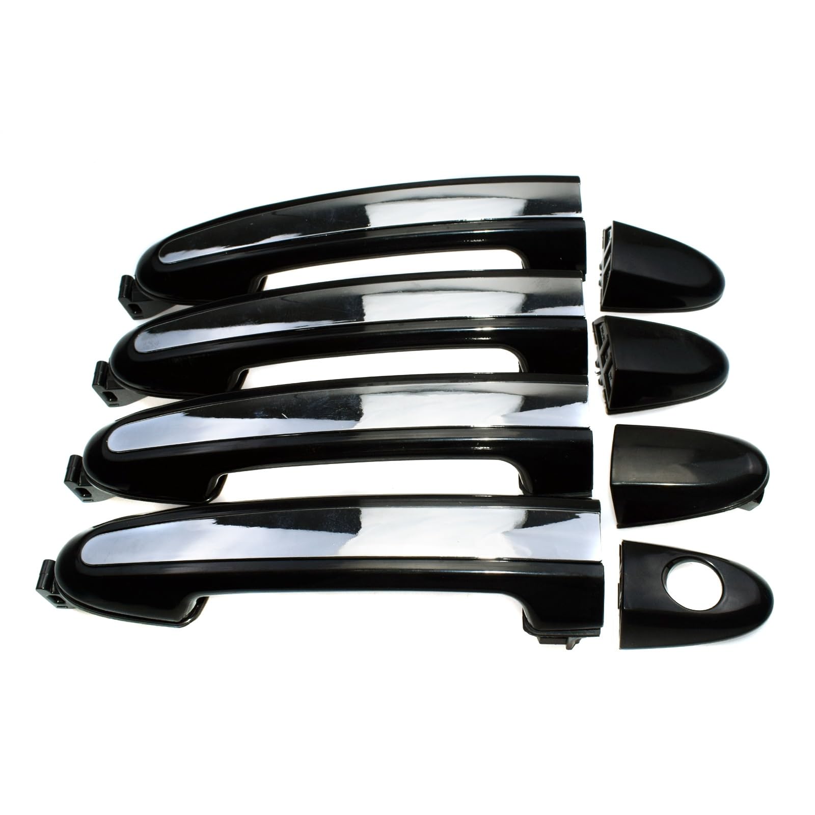 Autotürgriff Außen Vorne Schwarz Chrom Vorne Hinten Links Rechts Außentürgriff Für Hyundai Für Santa Für Fe 2007-2012 826512B000 82661 83651 836612B000 Außentürgriff Automotive(G) von Cstearqp