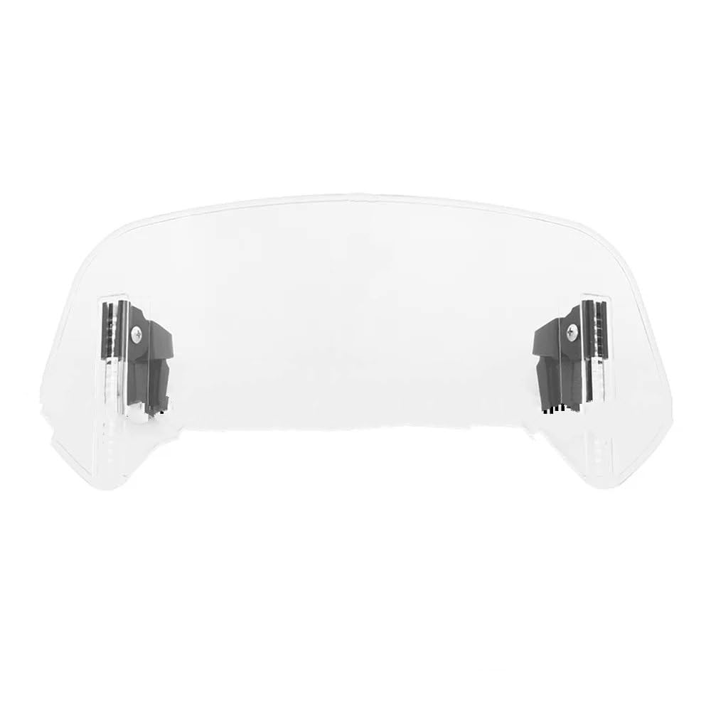 Motorrad Frontscheibe Für CBR Für 125R Für X-ADV750 Für NC750X Für Varadero Universal Motorrad Windschutzscheibenverlängerung Spoiler Clamp Deflektor Motorrad-Windschild(Large Clear) von Cstearqp