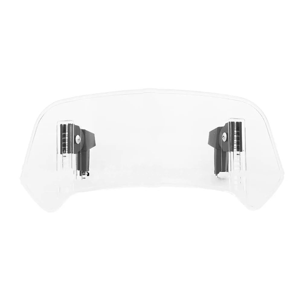 Motorrad Frontscheibe Für CBR Für 125R Für X-ADV750 Für NC750X Für Varadero Universal Motorrad Windschutzscheibenverlängerung Spoiler Clamp Deflektor Motorrad-Windschild(Small Clear) von Cstearqp
