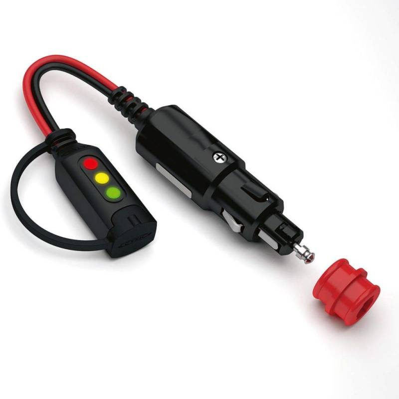 CTEK CTX INDICATOR PLUG 12V, LED-Anzeige für den Batterieladestatus und Aufladezeitpunkt, in Verwendung der 12 V Fahrzeugladebuchse, für alle 12V Blei-Säure-Batterien und CTEK Ladegeräte der CT5 Serie von CTEK