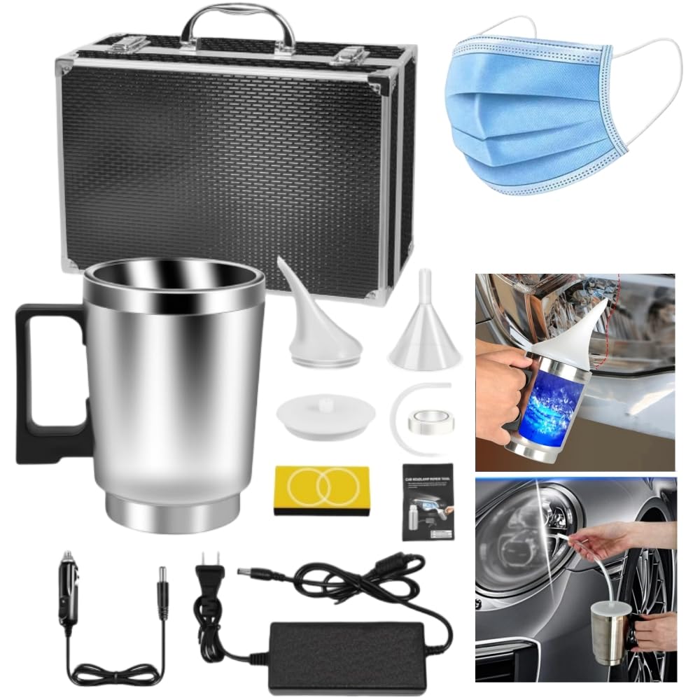 Ctopkatuo Scheinwerfer Aufbereitung Set Mit Tragetasche, Das Komplette Scheinwerfer Polierset, Scheinwerfer Bedampfen Set FüR Vergilbungen, Kratzer, UnschäRfen Ctopkatuo Scheinwerfer Aufbereitung Set Mit Tragetasche, Das Komplette Scheinwerfer Polierset, Scheinwerfer Bedampfen Set FüR Vergilbungen, Kratzer, UnschäRfen von Ctopkatuo