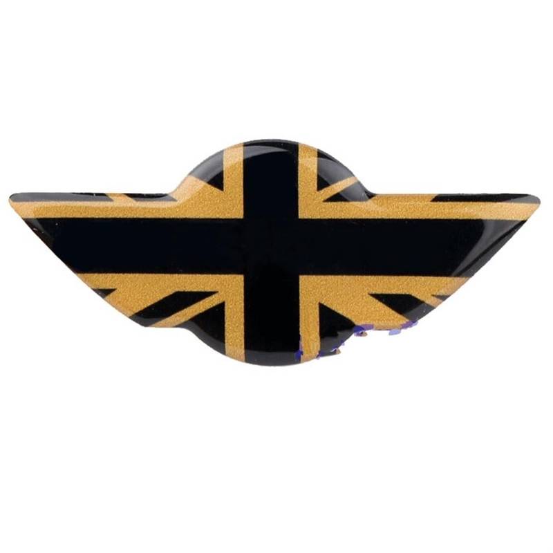 AufkleberDekor Auto Innenraum Union Jack Lenkrad Emblem Aufkleber Kompatibel Mit Mini Für Cooper Für R50 R52 R53 R55 R56 R60 R61 F54 F55 F56 F57 F60(4) von Cttabkl