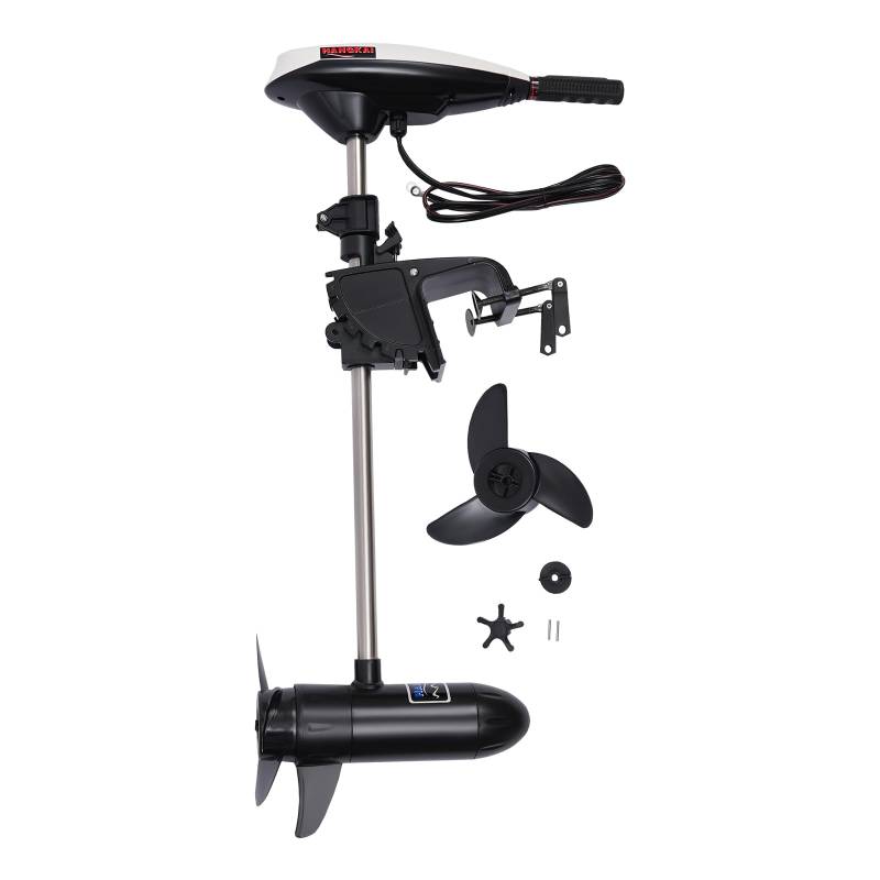 45lbs Prop E-Motor Elektromotor für Angelboot Schlauchboot Boot Bootsmotor für Wasserfahrzeugen wie Kajaks Kanus Beiboote und Schlauchboote von CuCummoo