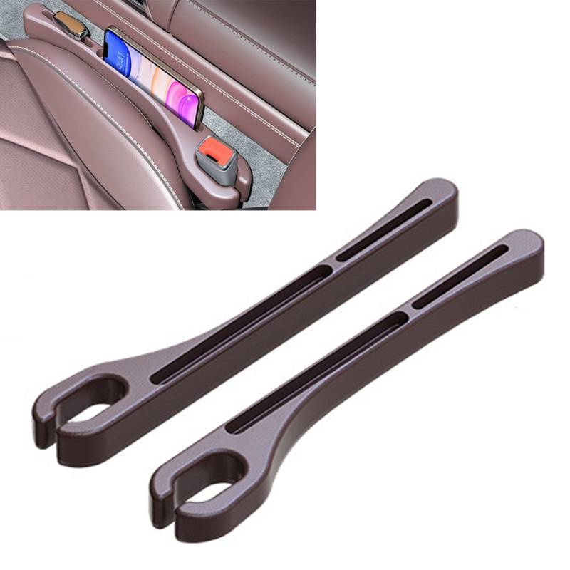2 Stück Autositz Lückenfüller, Universal Car Seat Gap Filler, Autositz Gap Organizer Storage Box Anti-Leckstopfen Zubehör-Beeinträchtigt nicht den normalen Gebrauch der Sicherheitsschnalle(C) von Cubstone