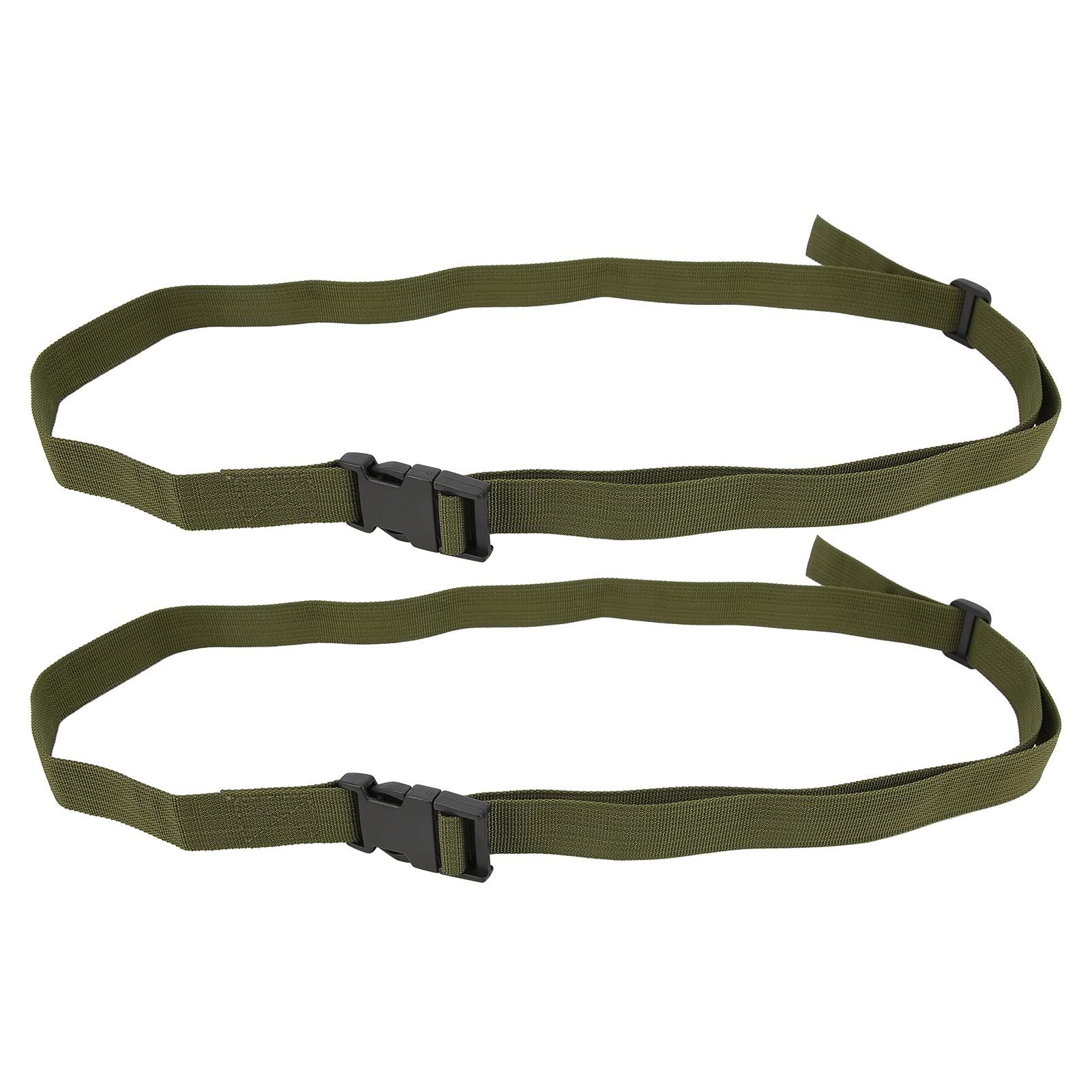 Culnflun 2 Stück verstellbare Riemen 150x2,5 cm Reisegepäck-Befestigungs gürtel mit Schnallen (Green) von Culnflun