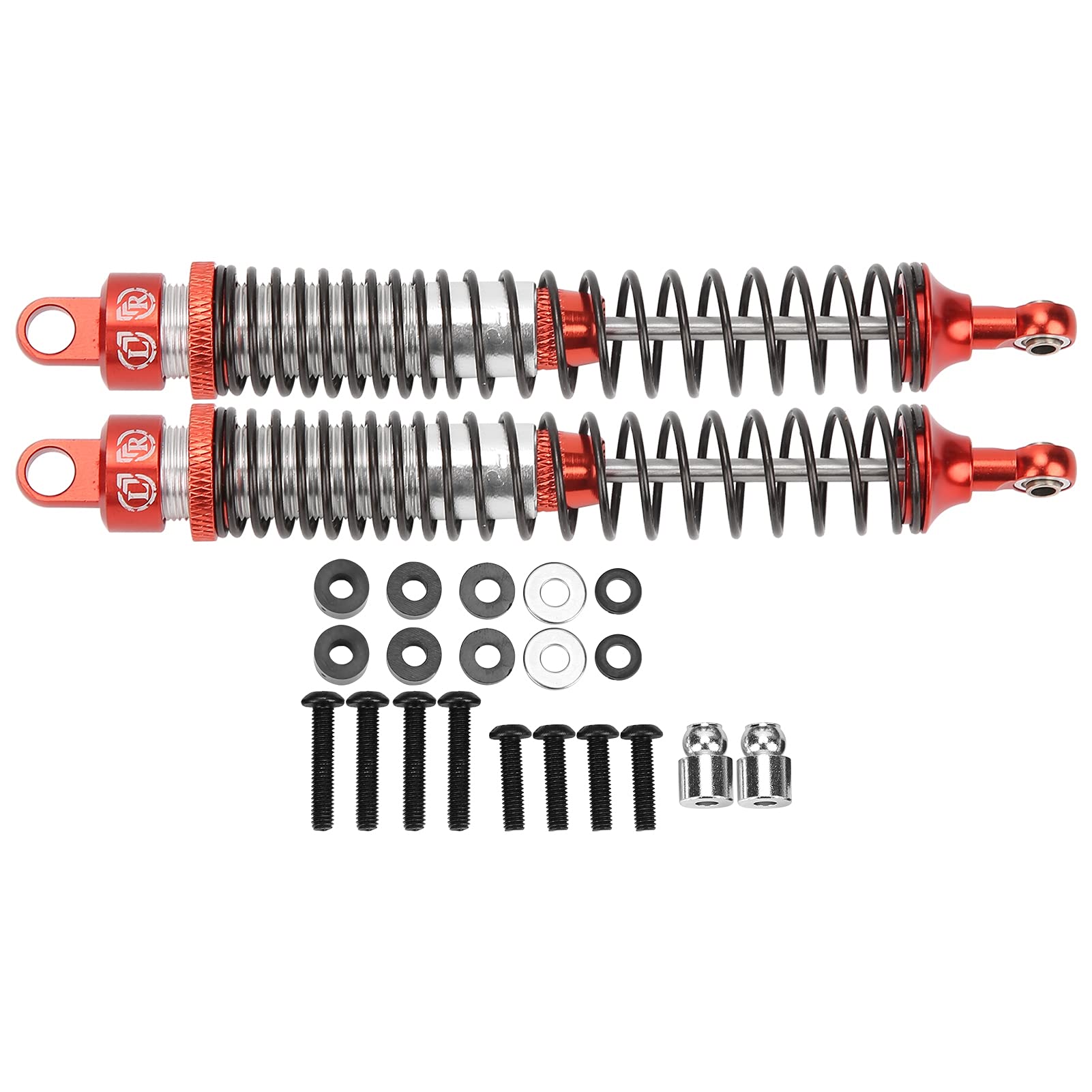 Culnflun 2pcs 130 mm RC Metall -Stoßdämpfer Dämpfer Set für HSP RGT Himoto Redcat 1/10 RC Auto (Rot) von Culnflun