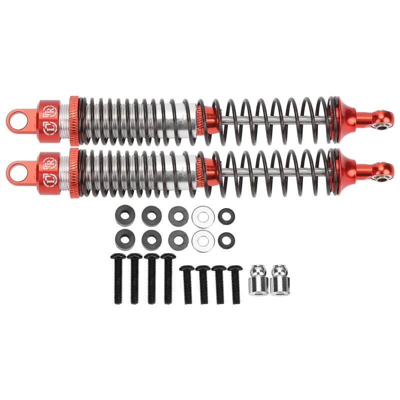 Culnflun 2pcs 130 mm RC Metall -Stoßdämpfer Dämpfer Set für HSP RGT Himoto Redcat 1/10 RC Auto (Rot) von Culnflun