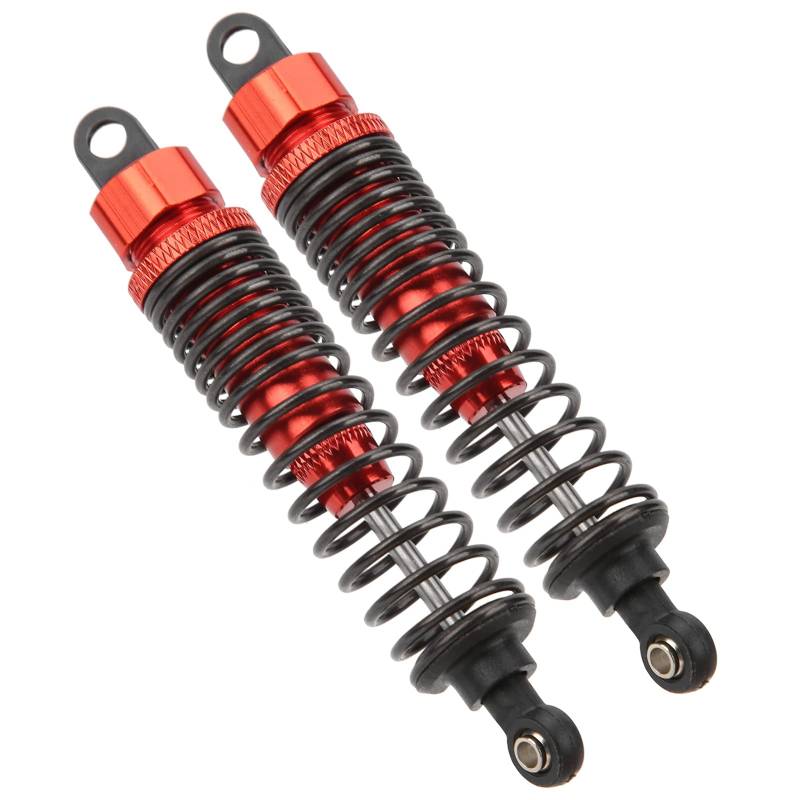 Culnflun RC -Stoßdämpfer, 2pcs 100 mm RC Metall -Stoßdämpfer Dämpfer, Schrägstrich 2WD RC -Auto -Upgrade -Teile (Red) von Culnflun