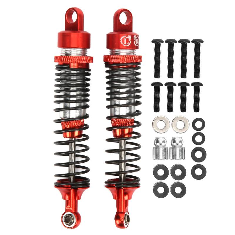 Culnflun RC -Stoßdämpfer, 2pcs 100 mm RC Metall -Stoßdämpfer Dämpfer Set für HSP RGT Himoto Redcat 1/10 RC Car (Rot) von Culnflun