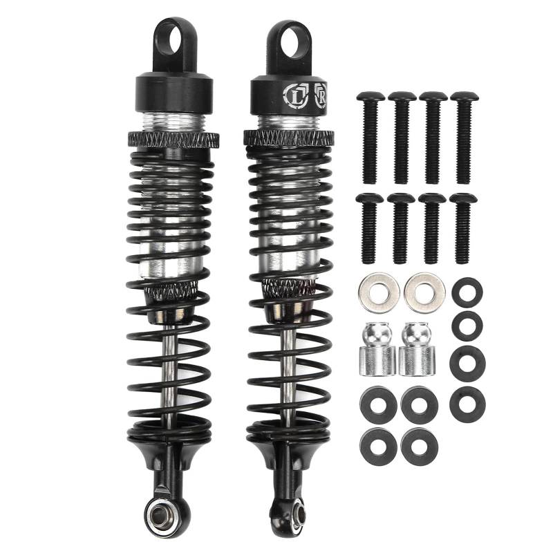 Culnflun RC -Stoßdämpfer, 2pcs 100 mm RC Metall -Stoßdämpfer Dämpfer Set für HSP RGT Himoto Redcat 1/10 RC Car (Schwarz) von Culnflun