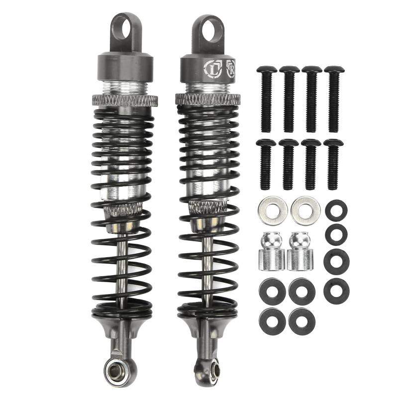 Culnflun RC -Stoßdämpfer, 2pcs 100 mm RC Metall -Stoßdämpfer Dämpfer Set für HSP RGT Himoto Redcat 1/10 RC Car (Silber) von Culnflun