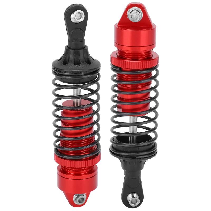 Culnflun RC -Stoßdämpfer, 2pcs Dämpfer Metall Langlebige Stoßdämpfer -Upgrade -Teile für Schrägstrich 2WD RC -Auto (Red) von Culnflun