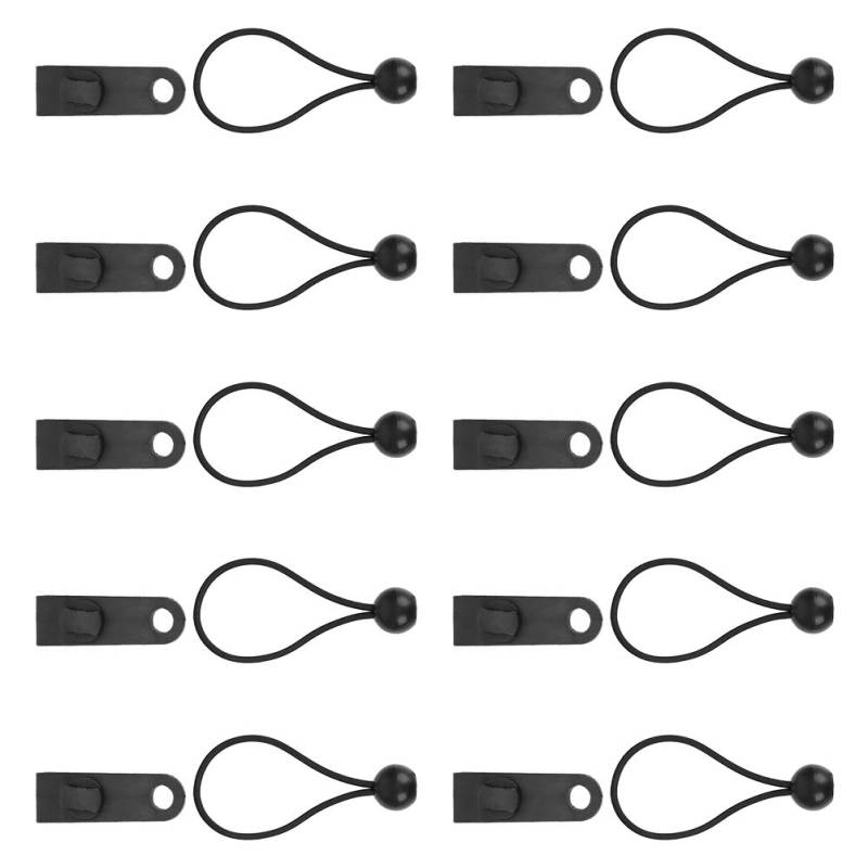 Culnflun Tent Clips Bungee Cord Windproof Fixing Clamp with Elastic Bands for Camping Awning Caravan Nylon Plastic 8cm 10 Pack von Culnflun