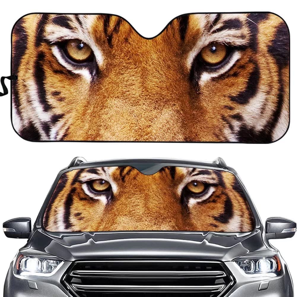 Cumagical Tiger Auto Frontscheibe Sonnenschutz Tier-Design Windschutzscheibe Sonnenblende Blockiert UV und Sonnenlicht Sommer Schutz Autozubehör Cumagical Tiger Auto Frontscheibe Sonnenschutz Tier-Design Windschutzscheibe Sonnenblende Blockiert UV und Sonnenlicht Sommer Schutz Autozubehör von Cumagical