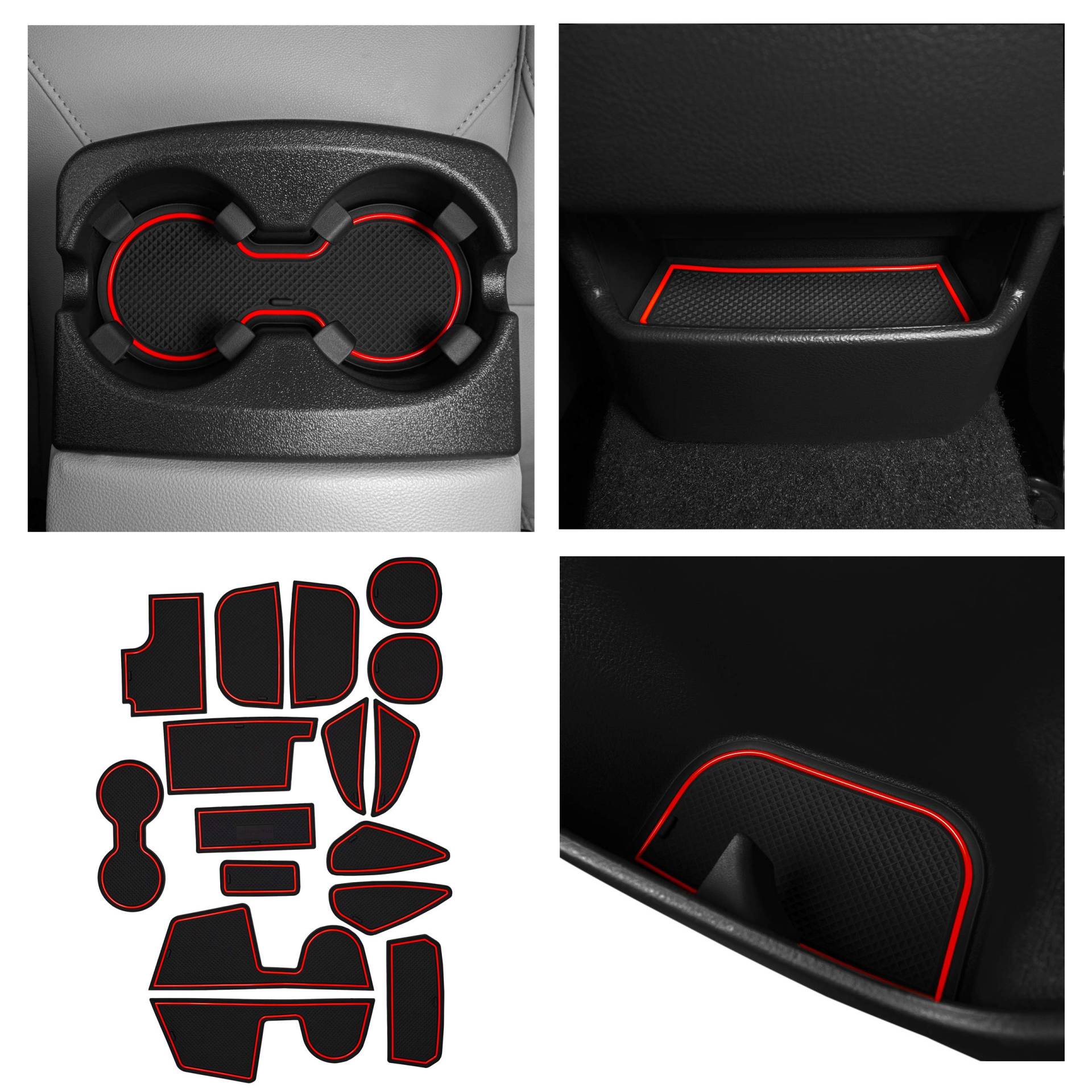 CupHolderHero Passend für Ford Focus Zubehör 2015–2018 Premium Custom Interior AntiRutsch AntiStaub Cup Holder Inserts, Center Console Liner Mats, Door Pocket Liner Liner Liner Liner Liner Mats CupHolderHero Passend für Ford Focus Zubehör 2015–2018 Premium Custom Interior AntiRutsch AntiStaub Cup Holder Inserts, Center Console Liner Mats, Door Pocket Liner Liner Liner Liner Liner Mats von CupHolderHero