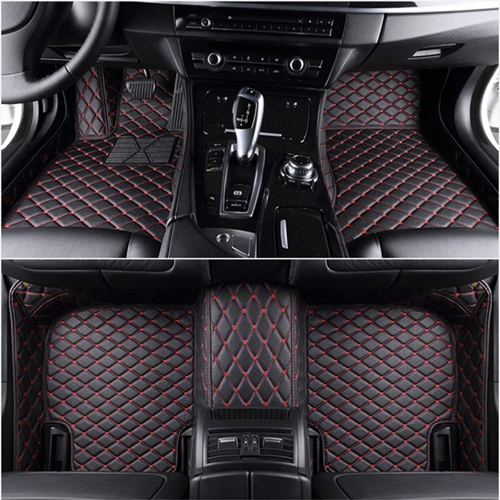 Anpassen Auto Fußmatten für Nissan Qashqai 3.Gen (J12) 2021 2022 2023 Allwetter Bodenmatten Leder Cargo Liner wasserdichte Teppiche Matten Set rutschfeste Zubehör,H von Cusstally