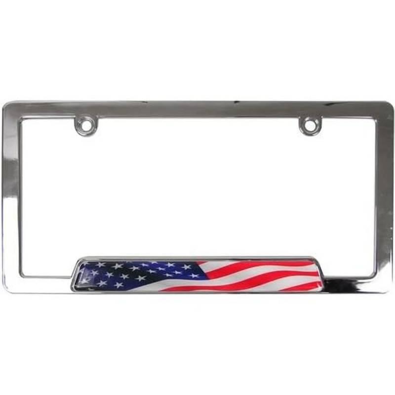 Custom Accessories 92830 Chrom USA Flagge Nummernschild Rahmen von Custom Accessories