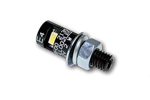 Licht LED Wohnung Rund Schwarz X Platte Blechschild Motorrad Harley und Custom von Custom Chrome