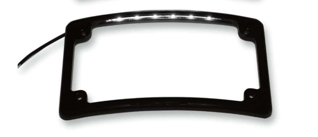 Custom Dynamics LPF-Rad-B-LP Kennzeichenrahmen (Radius-Stil) schwarz von Custom Dynamics
